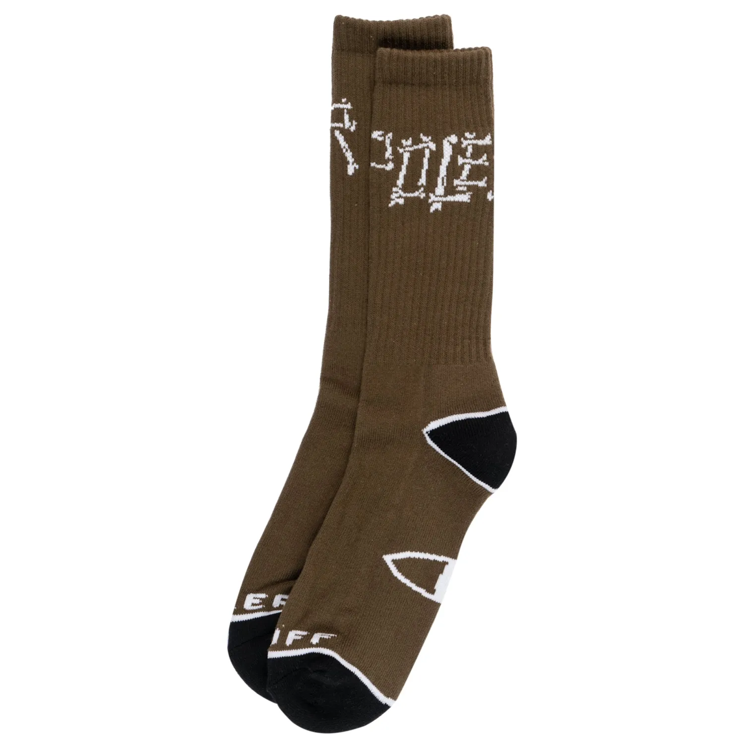 Poler Socks>Fossil Fuel Sock Olive Bones