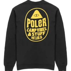 Poler Sweatshirts & Fleece>Fruit Sticker Crew Black