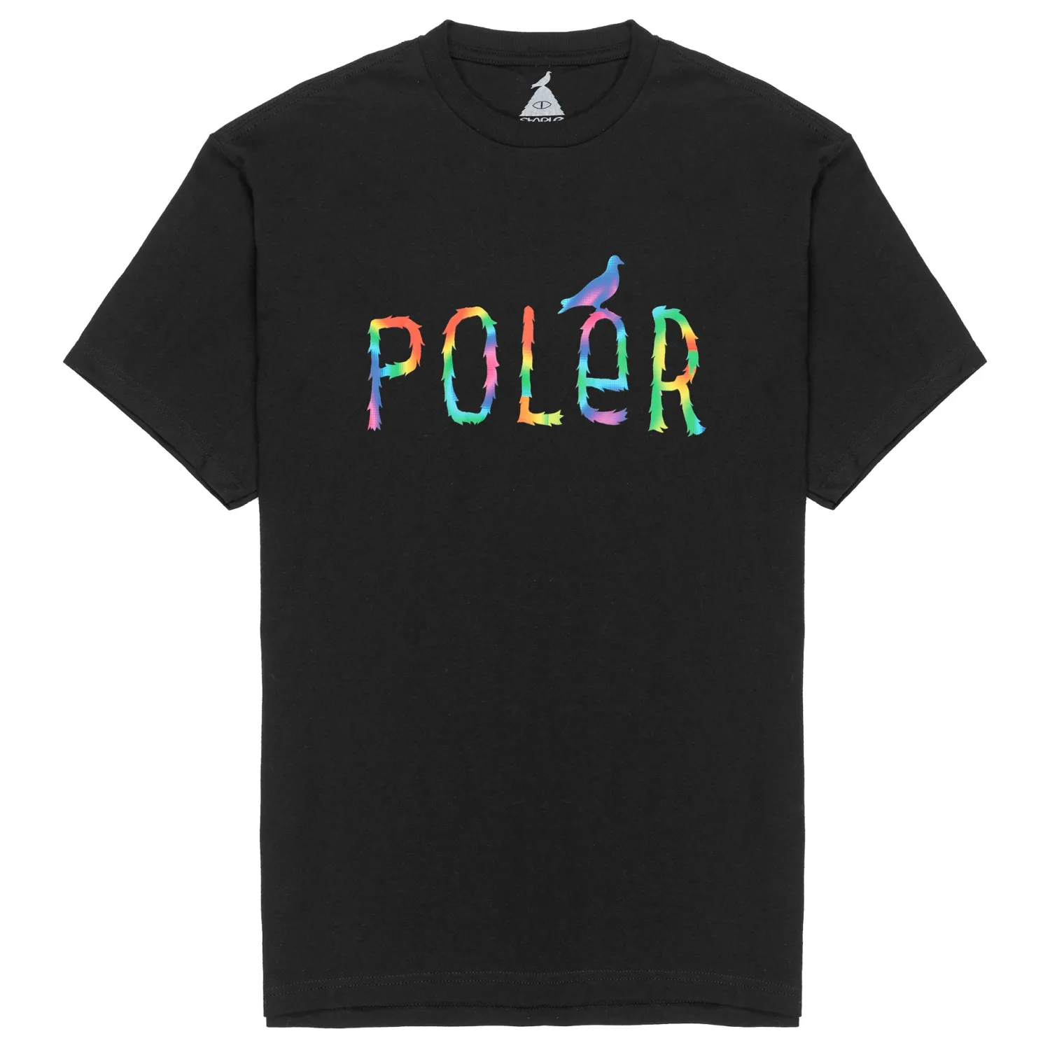 Poler Tee Shirts>Furry Pigeon Tee Staple Black