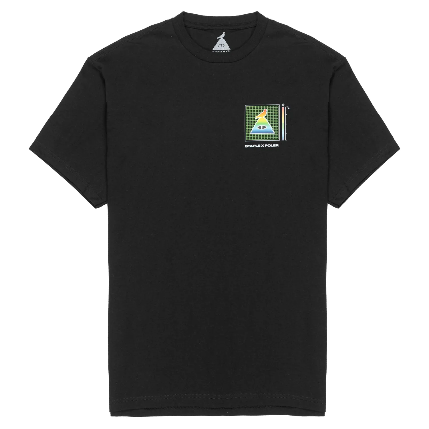 Poler Tee Shirts>Globo Pigeon Tee Staple Black