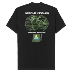 Poler Tee Shirts>Globo Pigeon Tee Staple Black