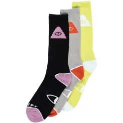 Poler Socks>Icon Sock 3-Pack Cloudy