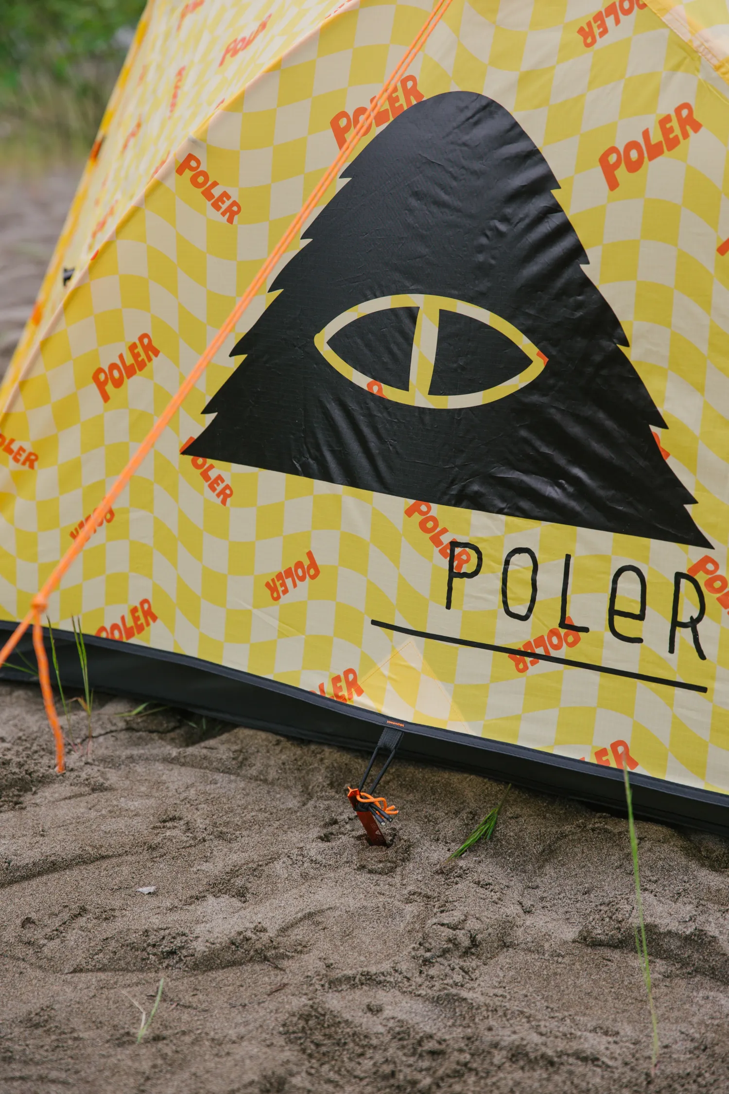 Poler Tents>2-Person Tent Wavy Check Yellow