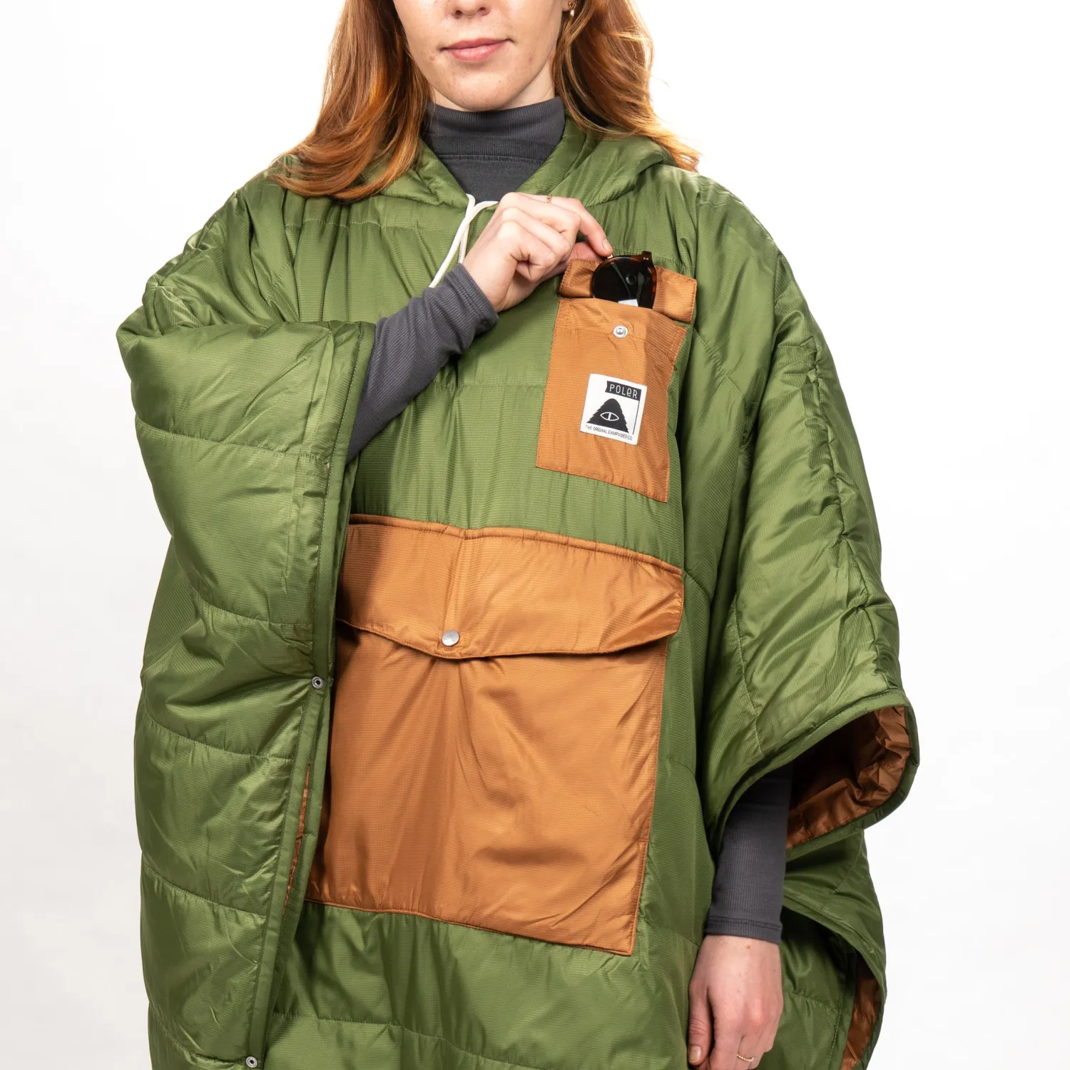 Poler Ponchos>Poncho Marshal Green