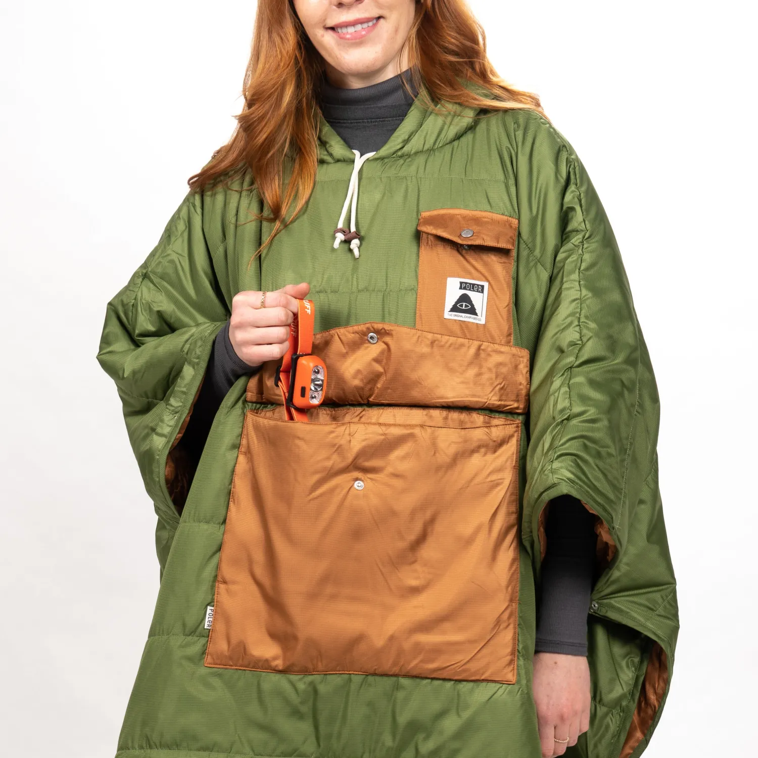 Poler Ponchos>Poncho Marshal Green