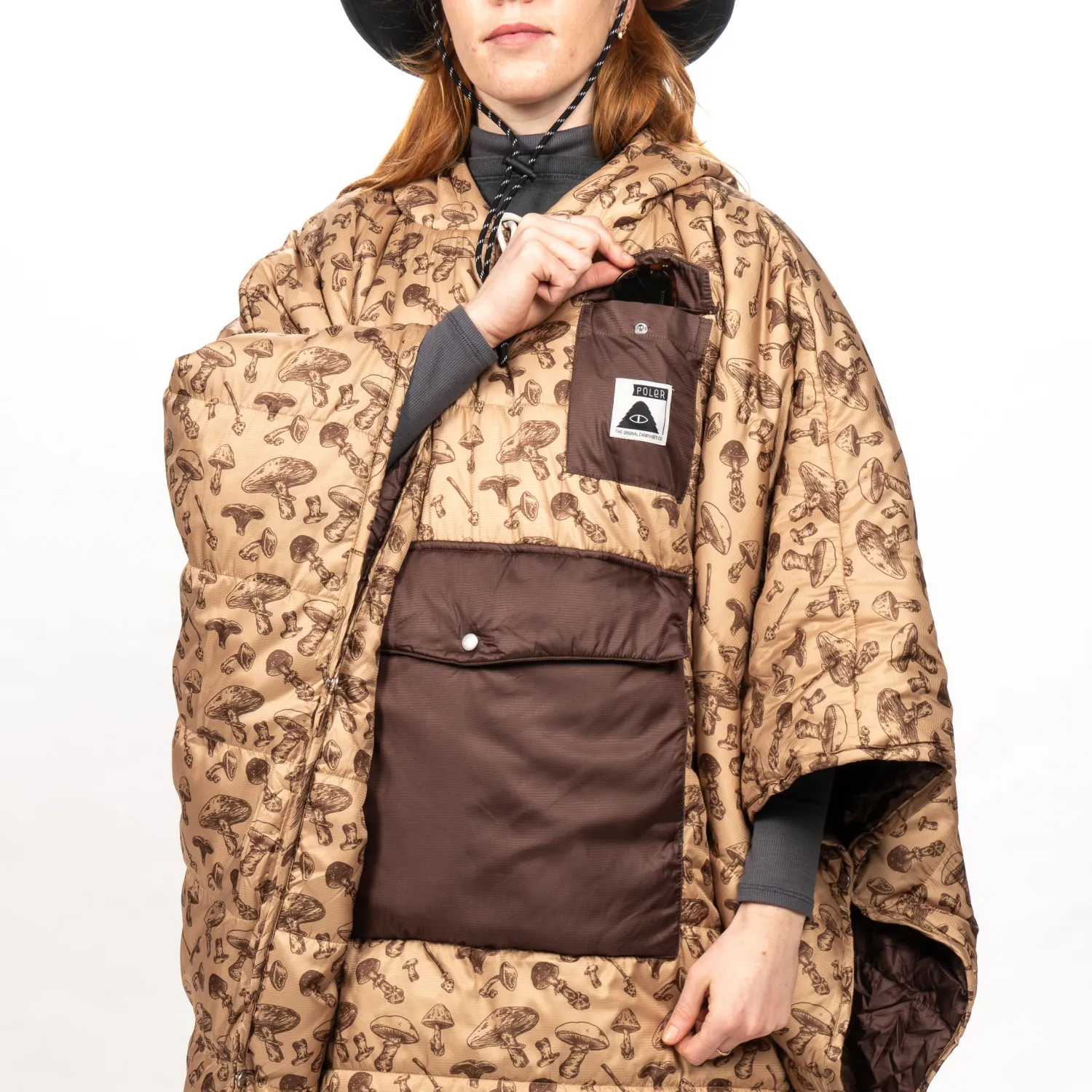 Poler Ponchos>Poncho Goomer Brown