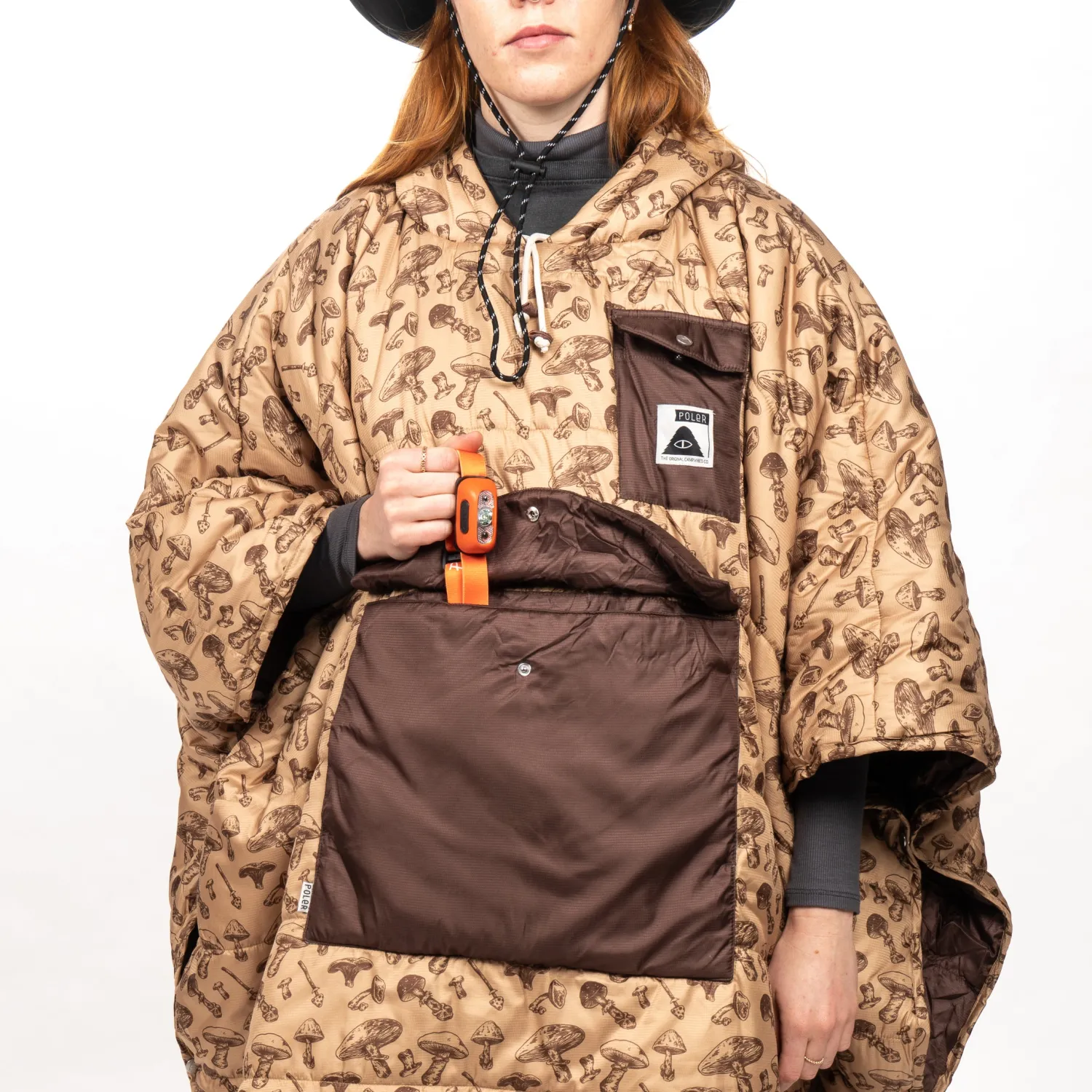 Poler Ponchos>Poncho Goomer Brown