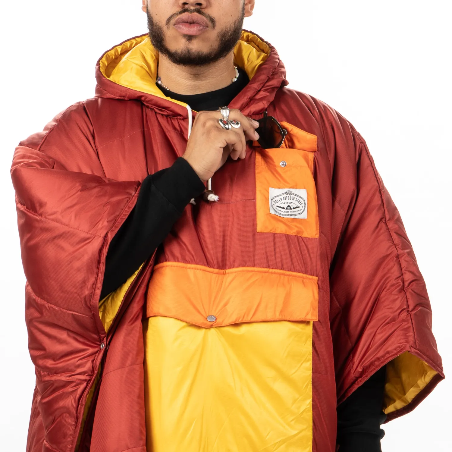 Poler Ponchos>Poncho Sunrise Orange