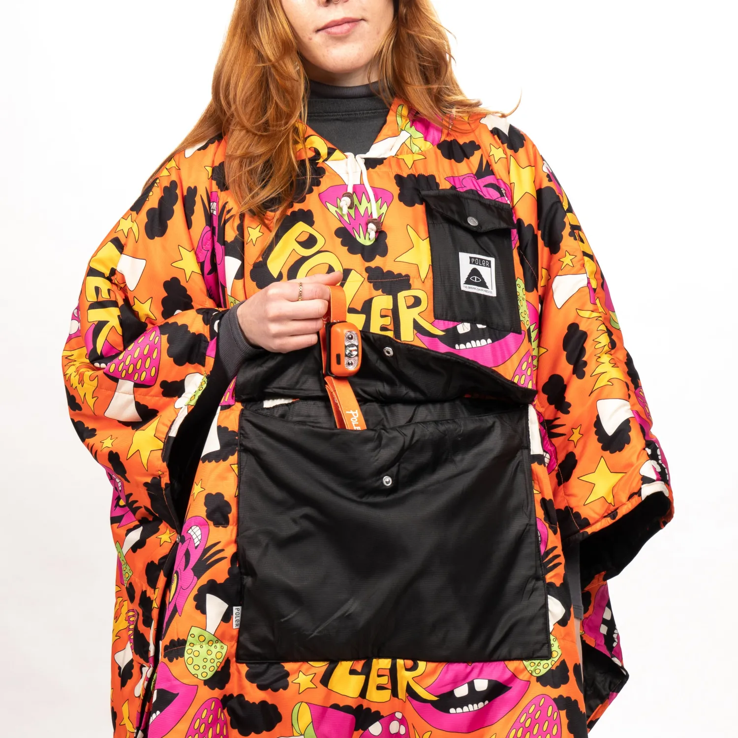 Poler Ponchos>Poncho Fryer Red