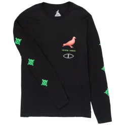 Poler Long Sleeve Tees>Thermo Pigeon Longsleeve Staple Black